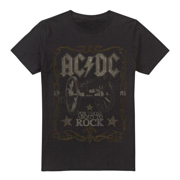 AC/DC | Shirts | Acdc Mens Rock Label Tshirt Black | Poshmark